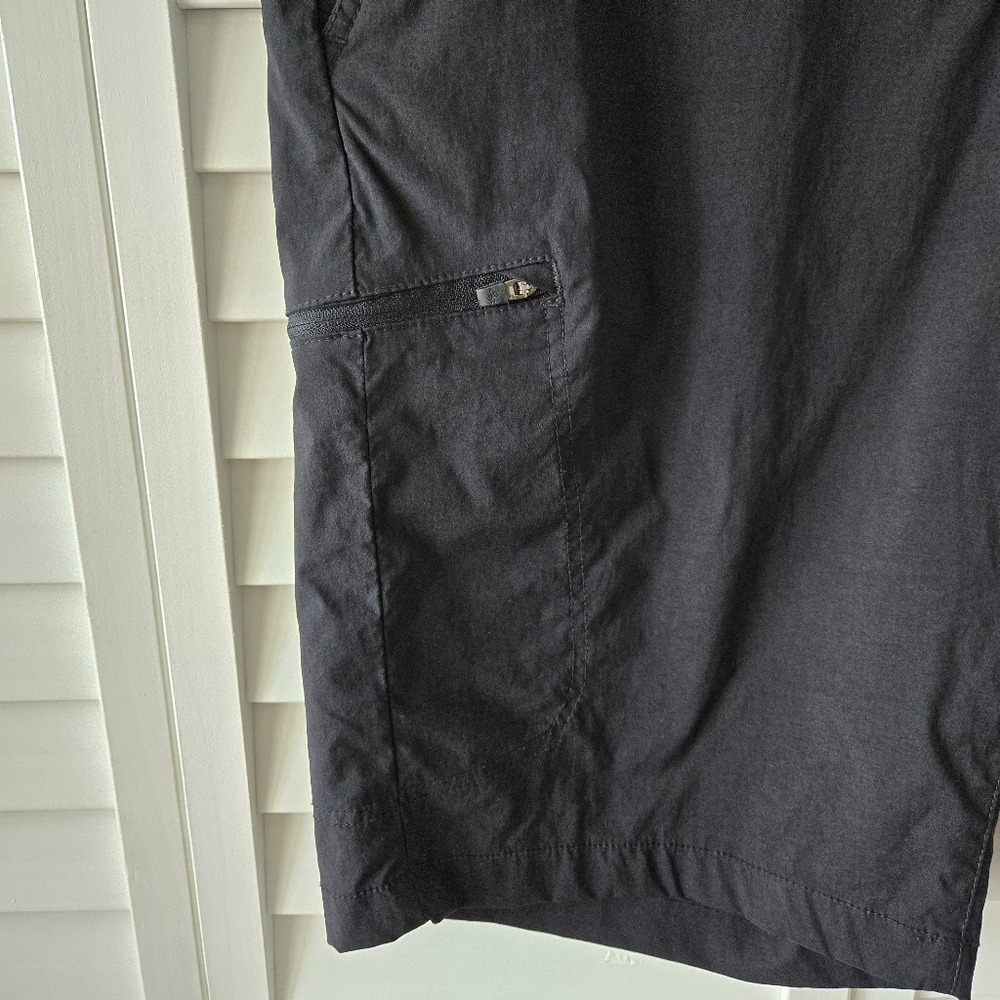 Eddie Bauer Guide Pro Shorts Men's Black Zip Cargo Pocket Nylon Stretch Size 38 - Picture 3 of 13